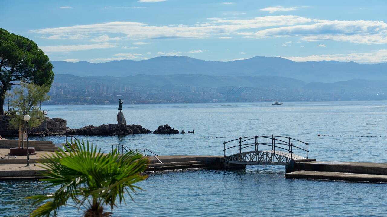 The hotel is just a short walk from the scenic Opatija Lungomare seaside promenade.
