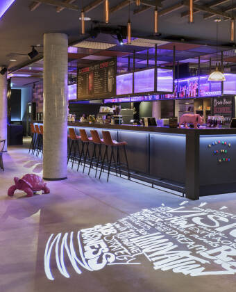 After a day of exploring Frankfurt, settle into the hotel's welcoming bar for a drink.