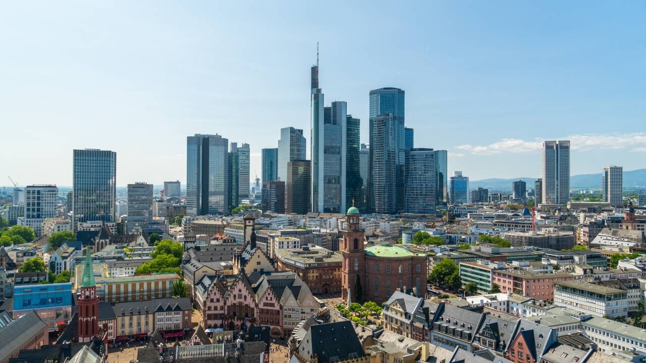 Frankfurt is one of the few European cities with a true skyscraper skyline. The Main Tower offers panoramic views.