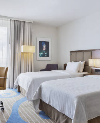The generously sized rooms provide plenty of space to relax.
