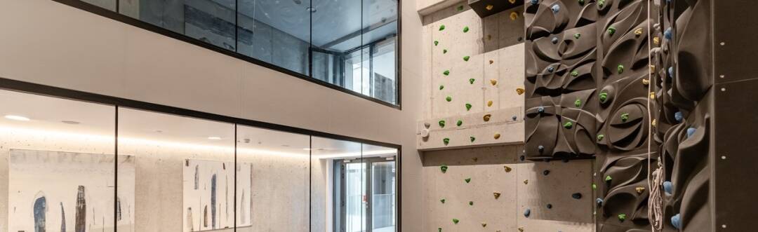 Enjoy modern sports facilities including a gym, squash courts, and a climbing wall, perfect for an active holiday.