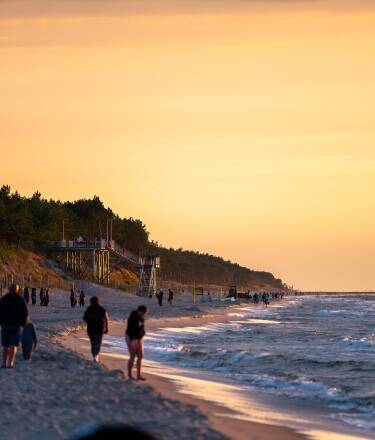 Take a pleasant seaside walk just steps from the hotel, with sandy beaches, dunes, and beautiful sunset views.