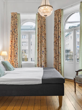 The hotel's 38 rooms are individually furnished, giving each one a distinct character.