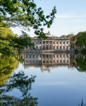 Łazienki Park, with its royal gardens and famous Chopin Monument, is well worth a visit.
