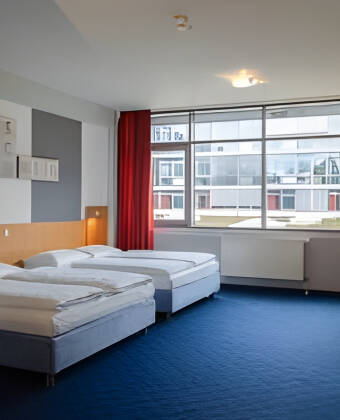 Spacious rooms of up to 30 m², practical amenities, and welcoming service provide everything needed for a relaxing city break.