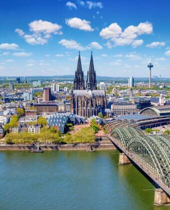 Cologne offers a magnificent Gothic cathedral, traditional breweries and an old town overlooking the Rhine.