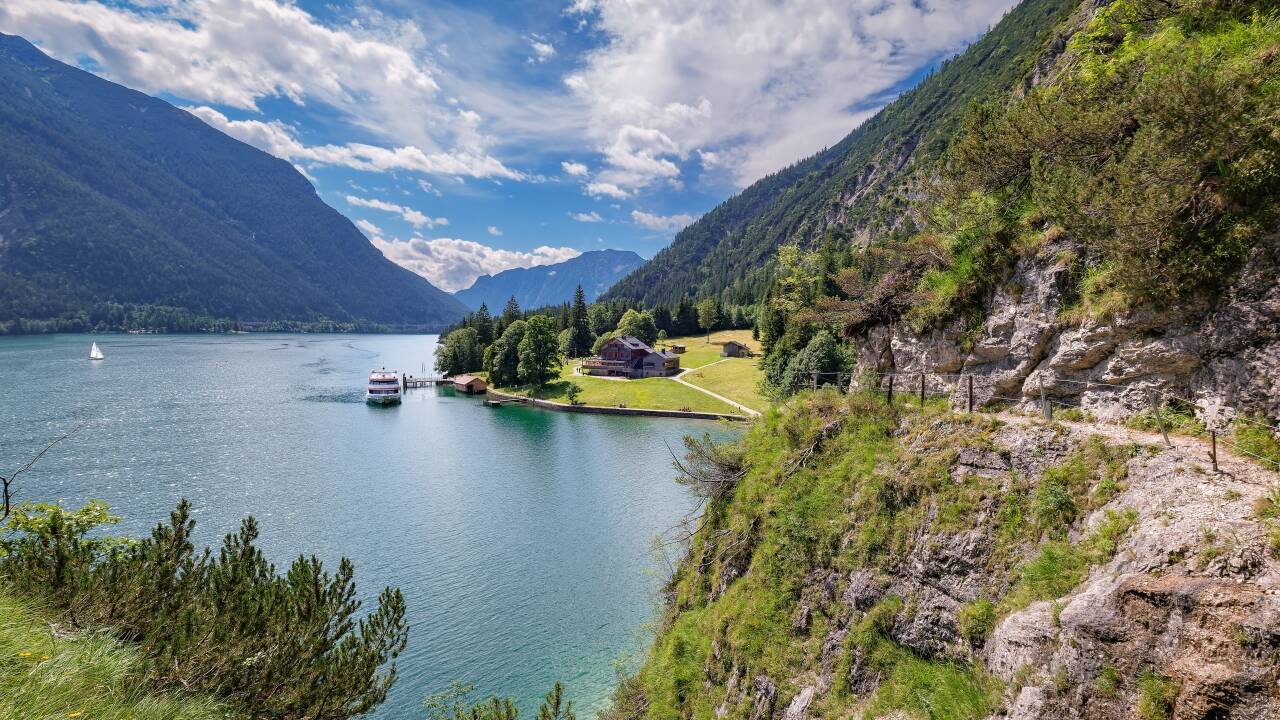 Visit Gaisalm by boat or on foot for a scenic stop beside Lake Achensee.