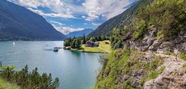 Visit Gaisalm by boat or on foot for a scenic stop beside Lake Achensee.