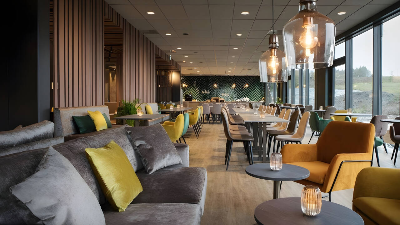Take a seat in the stylish lounge and catch up over a drink.