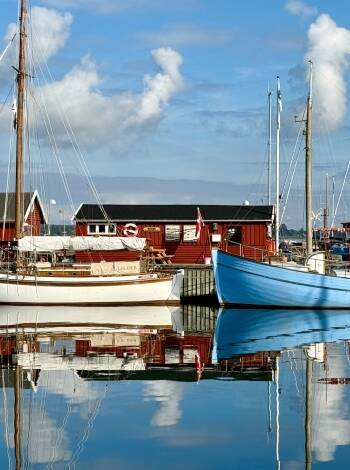 Holbæk is known for its scenic waterfront and cosy harbour atmosphere.