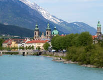 Innsbruck is about a 45-minute drive from the hotel and is an exciting city to visit on a day trip