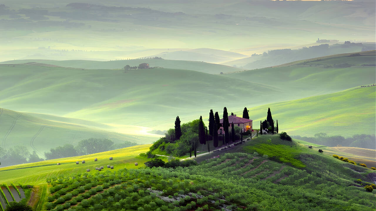 Kommen Sie in die Toskana und erleben Sie die wunderschöne Landschaft und die schönen Dörfer
