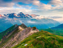 Upplev den vackra naturen kring Großglockner, Österrikes högsta berg.