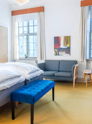 Du bor på et rom med moderne fasiliteter, hvor flere har privat spa og badstue.