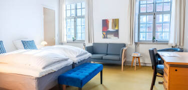 Du bor på et rom med moderne fasiliteter, hvor flere har privat spa og badstue.