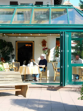 The hotel offers a cosy winter garden and terrace where you can relax and enjoy refreshments, weather permitting.