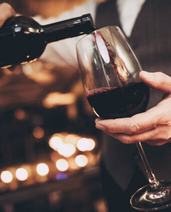 Enjoy carefully selected wines from the cellar that pair perfectly with your dining experience.