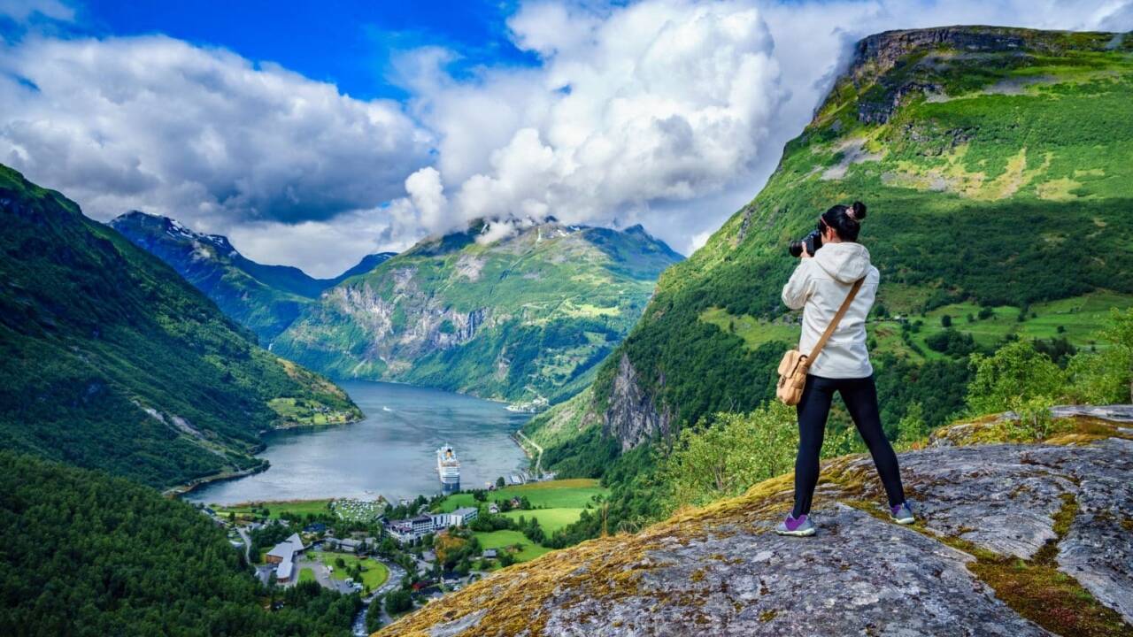 UNESCO Geirangerfjord, Briksdal Glacier and the Sunnmøre Alps are within easy reach.