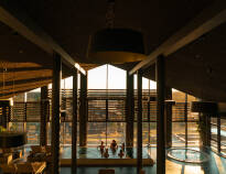 Find tranquillity in the hotel's spa area, with both indoor and outdoor baths and spa treatments.