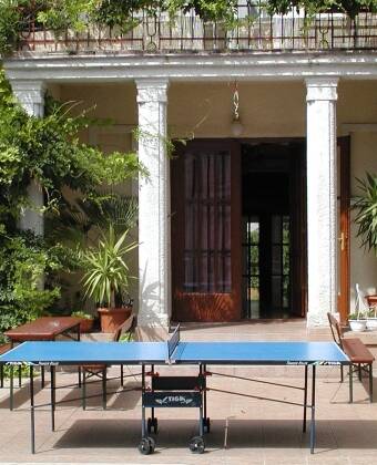 There are good opportunities to play table tennis in the garden. Try challenging the family to a battle of the reflexes.