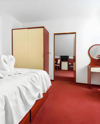 Get a good night's sleep at the hotel, after an eventful day in Prague