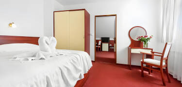 Get a good night's sleep at the hotel, after an eventful day in Prague