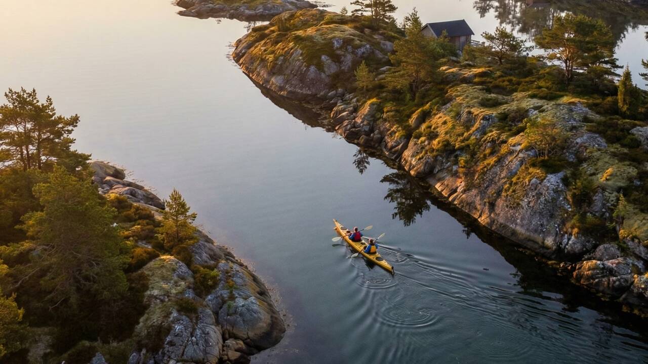 Genießen Sie den direkten Zugang zum Kajakfahren, Bootstouren und unvergesslichen Outdoor-Abenteuern am wunderschönen Oslofjord.