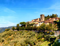 This hotel is in the heart of Montecatini Terme, which is known for its thermal springs and modern spa facilities.