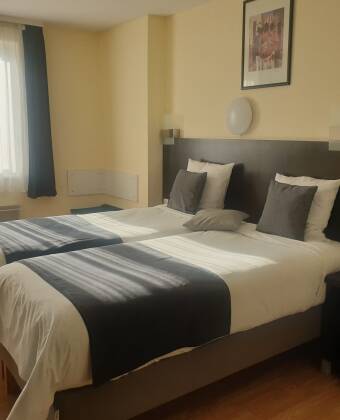 Stay in the hotel's standard rooms or choose a larger comfort room.