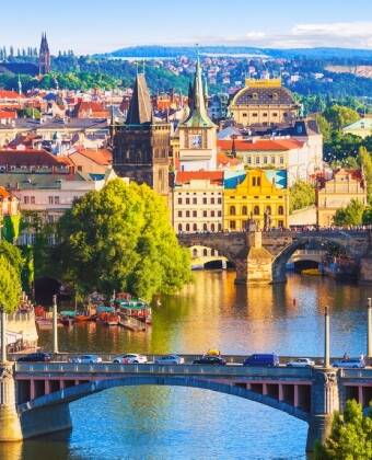 Discover Prague's romantic neighbourhoods, lively streets and many sights just 15 minutes from the hotel.