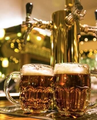 Take a day trip to Plzen, where the Pilsner Urquell brewery is located.