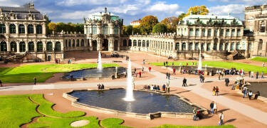 Take a tour of this impressive Baroque building, where you can also see stunning paintings at the Zwinger Museum.