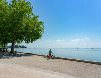 Lake Balaton can be explored by bike.