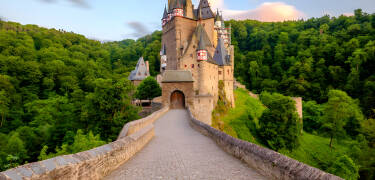 Visit Eltz Castle, one of the most beautiful castles in Germany. It is located in the Elz valley, which divides the Maifeld and Vordereifel.