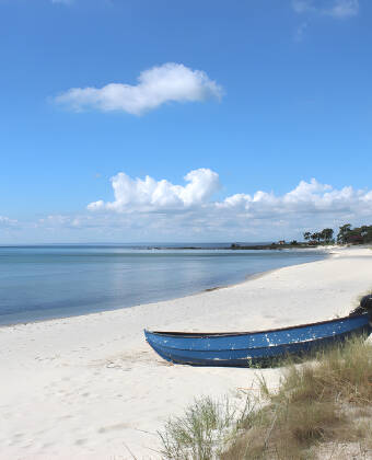 Der Strand in Åhus ist fantastisch und ein Paradies für viele Menschen in der Gegend.