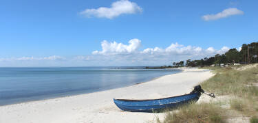 Der Strand in Åhus ist fantastisch und ein Paradies für viele Menschen in der Gegend.