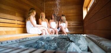 I hjertet af hotellet ligger det hyggelige afslapningsområde med udendørs swimmingpool, sauna og jacuzzi.