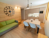 There is space for the whole family in the bright apartments before the next outing.