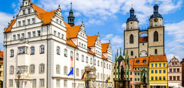 Die Lutherstadt Wittenberg mit ihrem historischen Stadtkern ist einen Besuch wert.