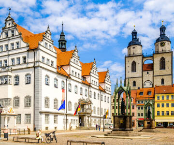 Lutherstadt Wittenberg med sin historiske bymidte er et besøg værd.