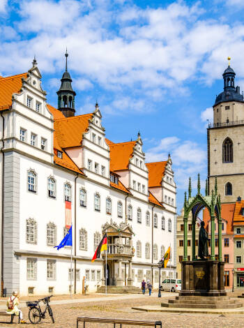 Lutherstadt Wittenberg med sin historiska stadskärna är väl värt ett besök.