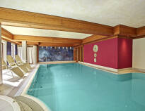 The hotel has a nice little wellness area, where you can enjoy a dip in the indoor pool.