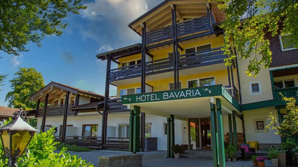 Surrounded by fragrant green meadows, rolling hills and impressive mountains, Hotel Bavaria is located near Lake Constance in southern Germany.