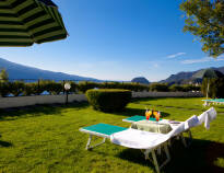 Enjoy a drink in the sun loungers and admire the wonderful landscape. The view is magnificent!