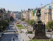 In just 15 minutes you can walk to the fantastic Wenceslas Square where you will find shops, cafés and museums.