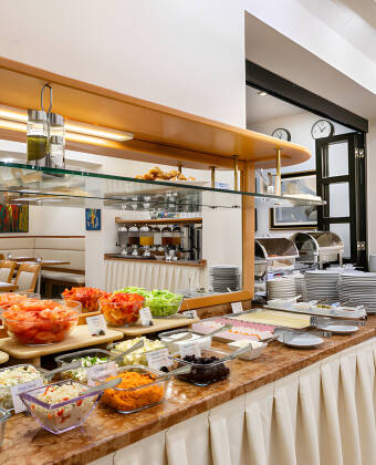 Hotel Ametyst serves a rich buffet breakfast that is included in the package.