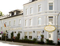 Hotel Hohenzollern har en hyggelig beliggenhed i Slesvig
