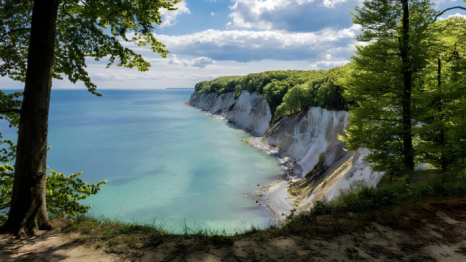 You'll stay on Germany's largest island, Rügen, known for its white chalk cliffs on the north side.