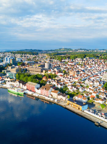Take a day trip to Stavanger, after a short drive from the hotel.