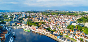 Tag på dagstur til Stavanger, efter en kort køretur fra hotellet.